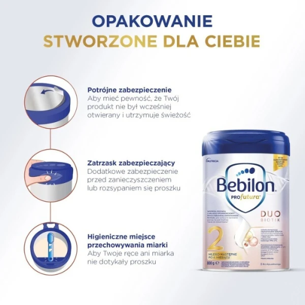 Bebilon Profutura DuoBiotik 2, mleko następne, po 6 miesiącu życia, 800g 3