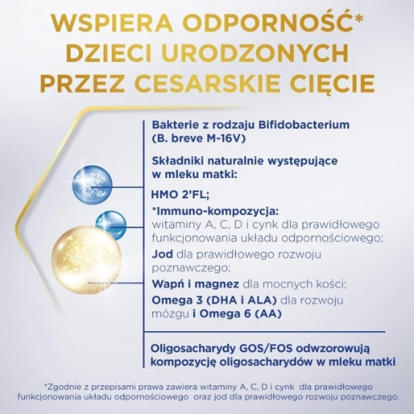 Bebilon Profutura CesarBiotik 2, mleko następne dla niemowląt po 6 miesiącu życia, urodzonych przez cesarskie cięcie, 800g 2