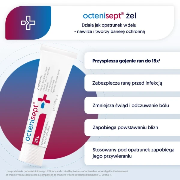 Octenisept, żel na rany i oparzenia, 20ml 2