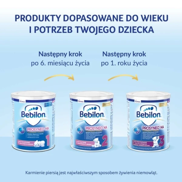 Bebilon Prosyneo HA 1, Hydrolyzed Advance, mleko początkowe, dla niemowląt od urodzenia, 400g 2