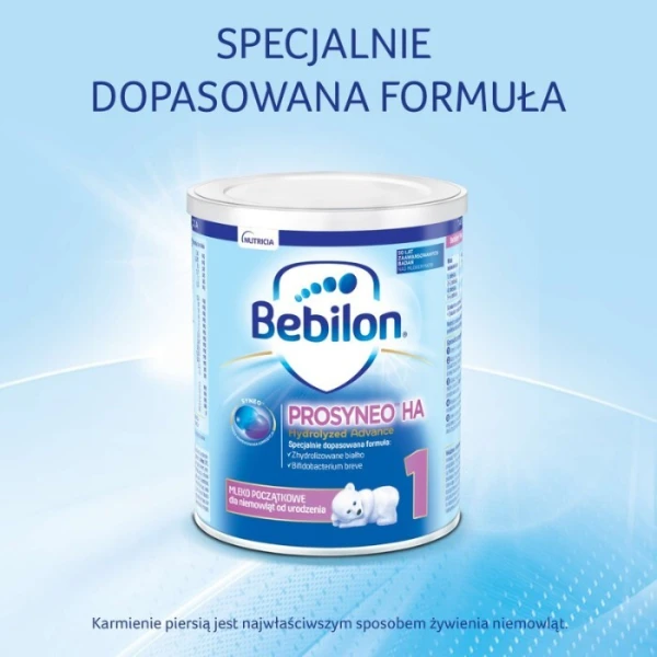 Bebilon Prosyneo HA 1, Hydrolyzed Advance, mleko początkowe, dla niemowląt od urodzenia, 400g 3