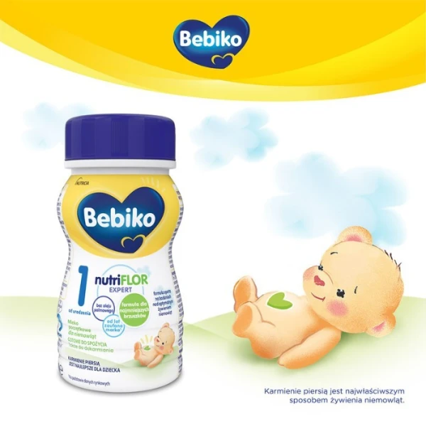 Bebiko 1 NutriFlor Expert, mleko początkowe, dla niemowląt od urodzenia, 200ml 2