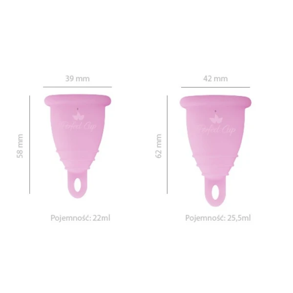 Perfect Cup, kubeczek menstruacyjny z pętelką, transparentny, rozmiar S, 1 sztuka 2
