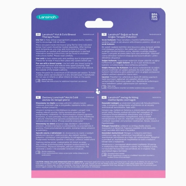 Lansinoh, kompresy żelowe Hot&Cold, 2 sztuki (1 para) 4