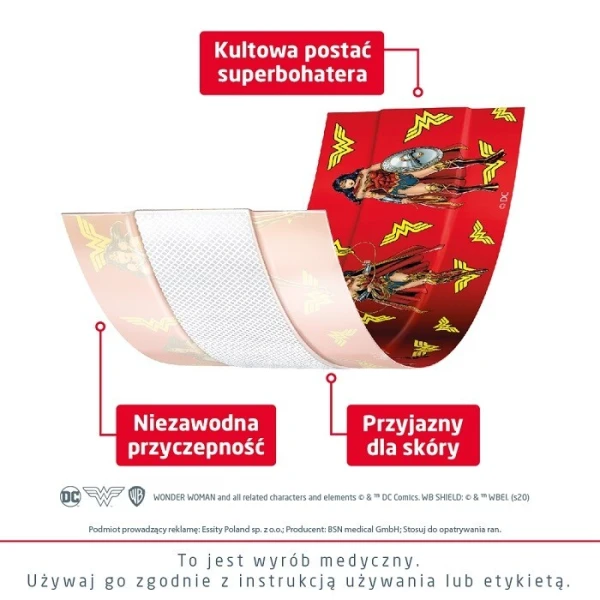 Leukoplast Kids, Hero Edition, plaster z opatrunkiem, 6cm x 1m, 1 sztuka 3