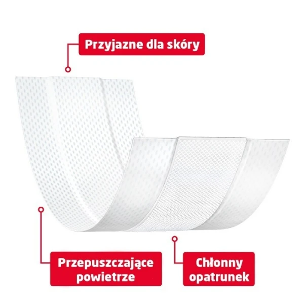 Leukoplast, Soft White, plaster z opatrunkiem, biały, 6x10cm, 10 sztuk 2
