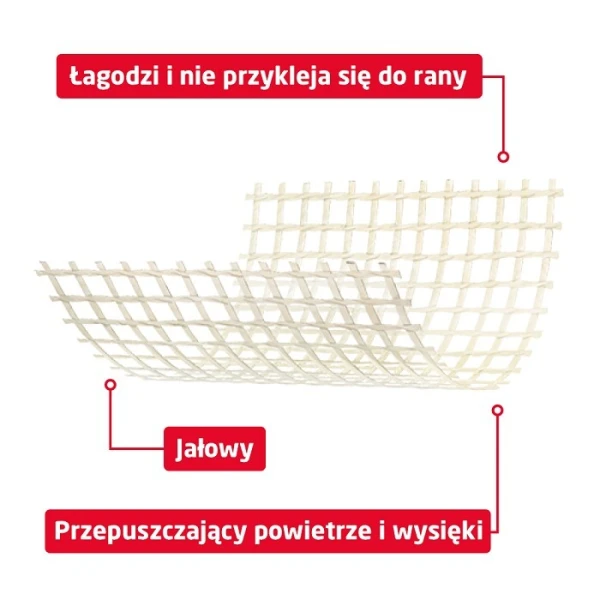 Leukoplast Cuticell Praffin, opatrunek jałowy, parafinowy, 5 x 5 cm, 5 sztuk 2