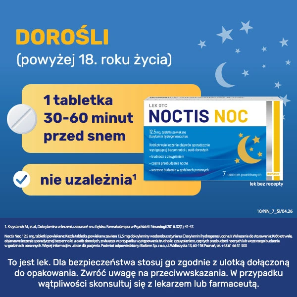 Noctis Noc 12,5mg, 7 tabletek 7