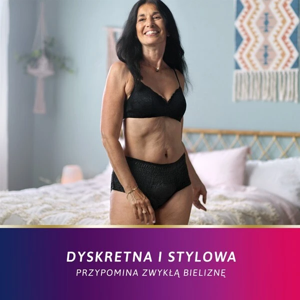 Majtki chłonne Tena Lady Pants Plus Noir, rozmiar M, chłonność 5,5/8, 30 sztuk 4