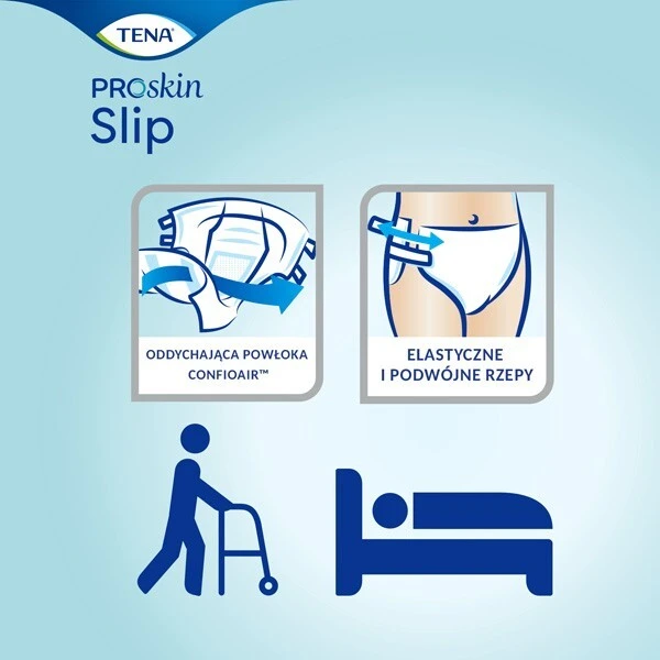 Pieluchomajtki Tena Slip ProSkin Super, rozmiar M, chłonność 7/8, 10 sztuk 2