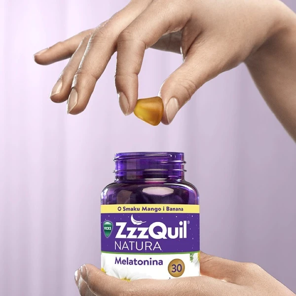 Vicks Zzzquil Natura, żelki, smak mango i banana, 30 sztuk 3