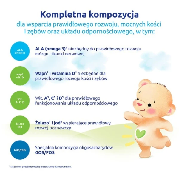 Bebiko Junior 5 NutriFlor Expert, formuła na bazie mleka, dla dzieci od 2,5 roku życia, 600g 2
