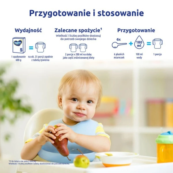 Bebiko Junior 5 NutriFlor Expert, formuła na bazie mleka, dla dzieci od 2,5 roku życia, 600g 3