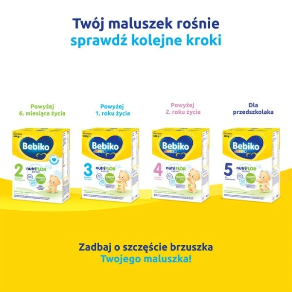 Bebiko 1 NutriFlor Expert, mleko początkowe, dla niemowląt od urodzenia, 600g 5