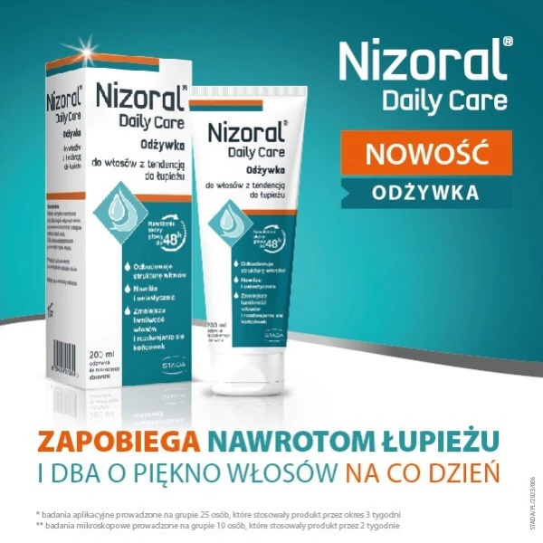 Nizoral Daily Care, odżywka do włosów, z tendencją do łupieżu, 200ml 4