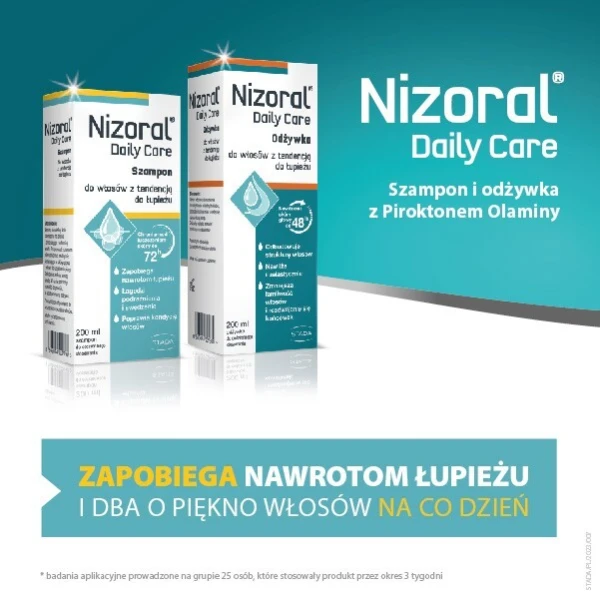 Nizoral Daily Care, szampon do włosów, z tendencją do łupieżu, 200ml 3