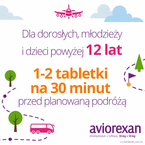 Aviorexan (50mg+50mg), 10 tabletek powlekanych 5