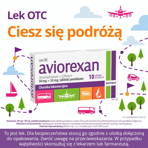Aviorexan (50mg+50mg), 10 tabletek powlekanych 6