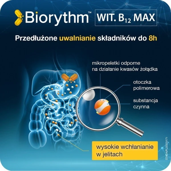 Biorythm, witamina B12 max, 30 kapsułek 5
