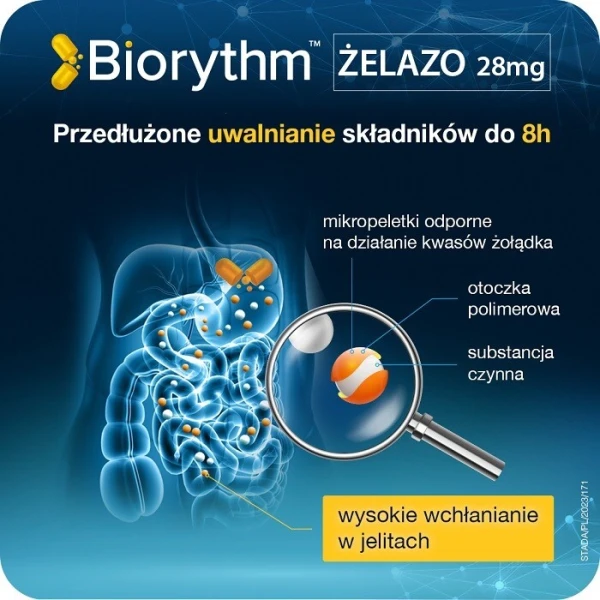 Biorythm, żelazo, 30 kapsułek 5