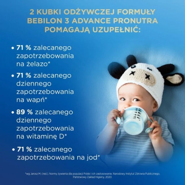 Bebilon 3 Advance, formuła na bazie mleka, po 1 roku życia, 1000g 4