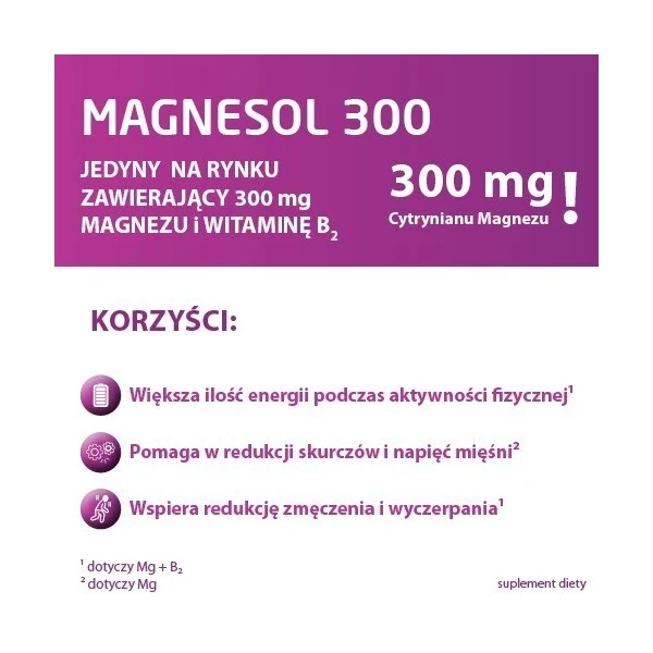 Magnesol 300, proszek, smak pomarańczowo-limonkowy, 20 saszetek 3