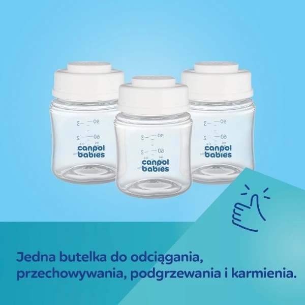 Canpol, zestaw butelek do przechowywania pokarmu, 35/235, 3 x 120ml 2