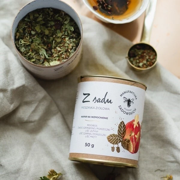 Manufaktura Rodziny Sadowskich, herbata ziołowa - Z sadu, 50g 2