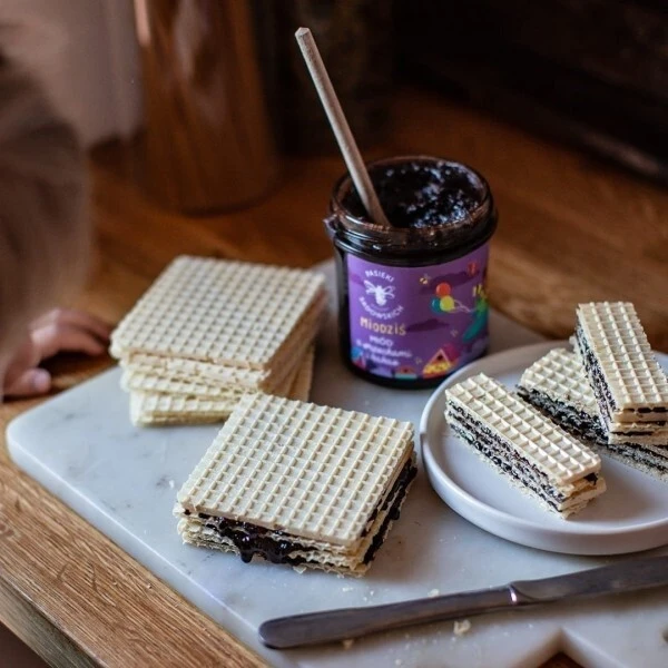 Pasieki Rodziny Sadowskich, Miodziś miód z orzechami i kakao, 430g 2