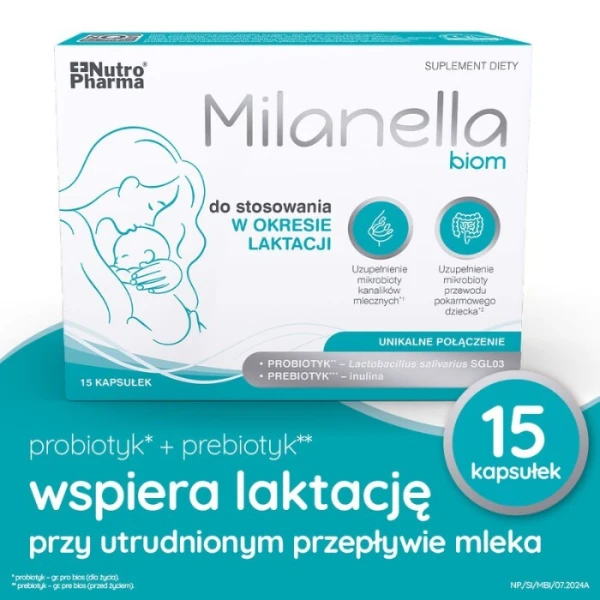 Milanella Biom, 15 kapsułek 2