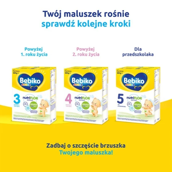 Bebiko 2 NutriFlor Expert, mleko modyfikowane, dla niemowląt po 6 miesiącu życia, 600g 3