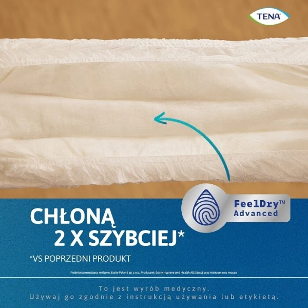 Majtki chłonne Tena Pants ProSkin Normal, rozmiar M chłonność 5,5/8, nowa wersja, 10 sztuk 2
