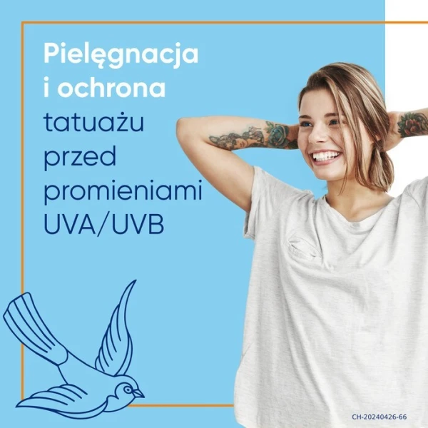 Bepanthen Tattoo, krem przeciwsłoneczny do skóry wytatuowanej SPF 50+, 50ml 3