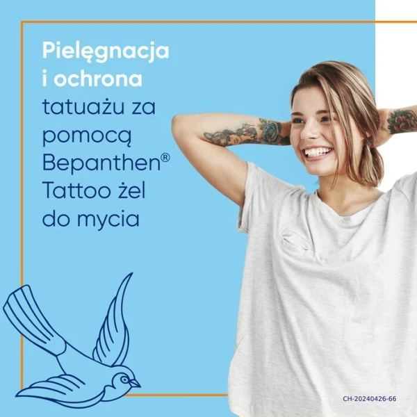 Bepanthen Tattoo, żel do mycia wytatuowanej skóry, 200ml 5