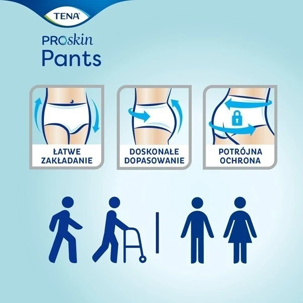 Pieluchomajtki Tena Pants ProSkin Plus, rozmiar XL, chłonność 6/8, 12 sztuk 2