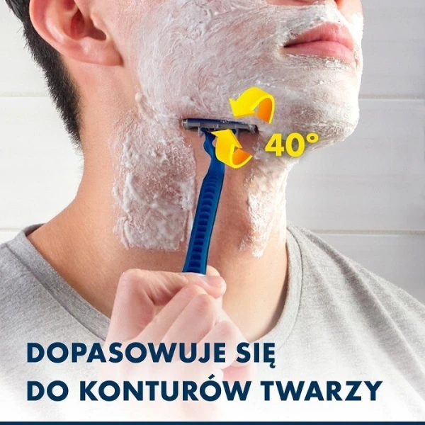 Gillette Blue 3 Comfort Slalom, maszynki do golenia dla mężczyzn, 3 ostrza, 3 sztuki 4