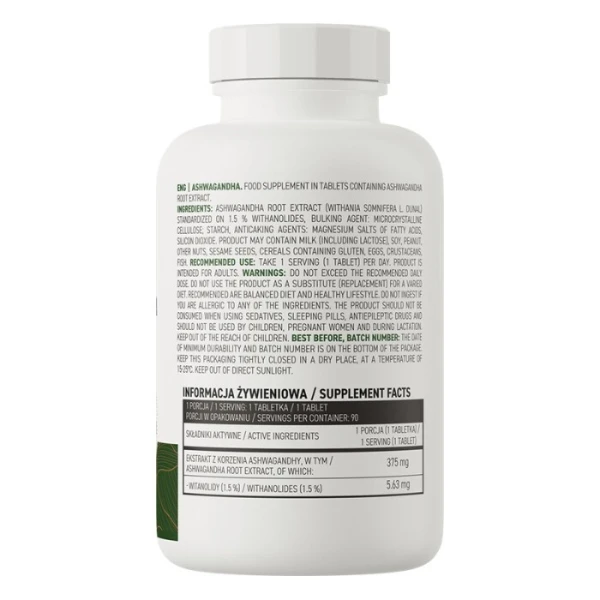 OstroVit, Ashwagandha, 90 tabletek 2