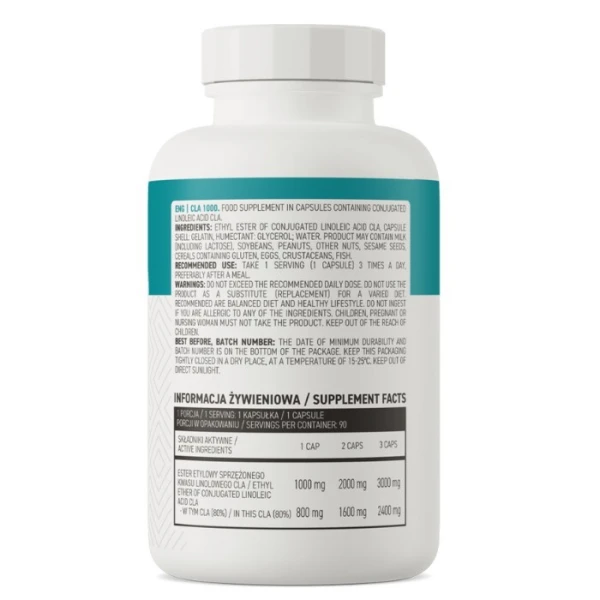 OstroVit, CLA 1000mg, 90 kapsułek 2