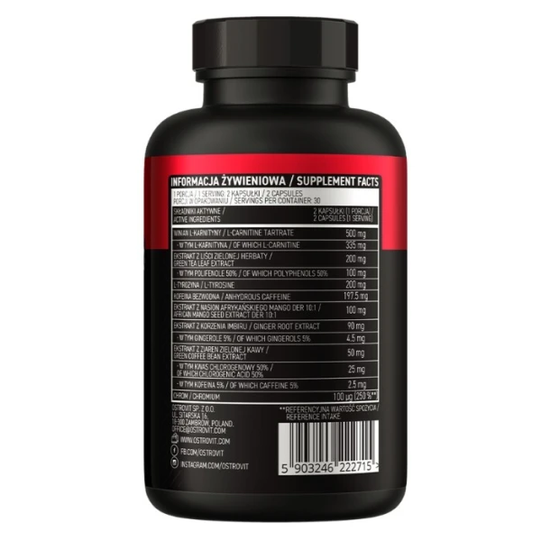 OstroVit, Fat Burner for Women, 60 kapsułek 2