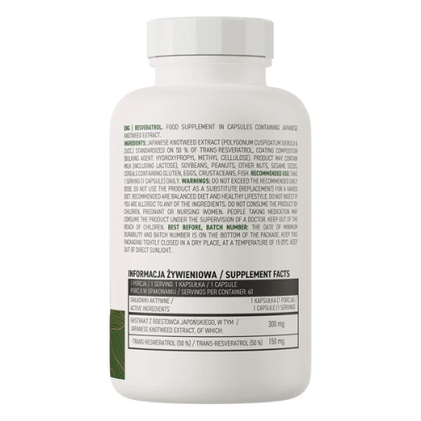 OstroVit, Resveratrol, 60 kapsułek 2
