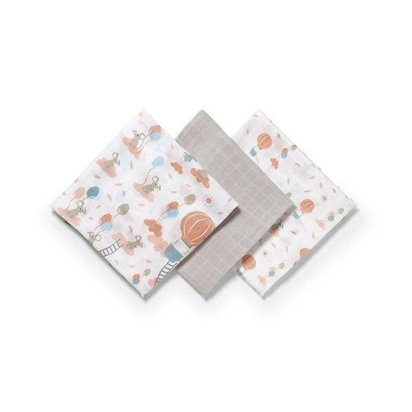 BabyOno, pieluchy bambusowe, beżowe, 70cmx70cm, 397/09, 3 sztuki 2