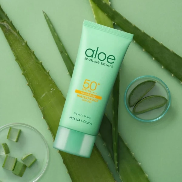 Holika Holika Aloe Soothing Essence, żel przeciwsłoneczny do twarzy i ciała, SPF 50+, 100ml 2
