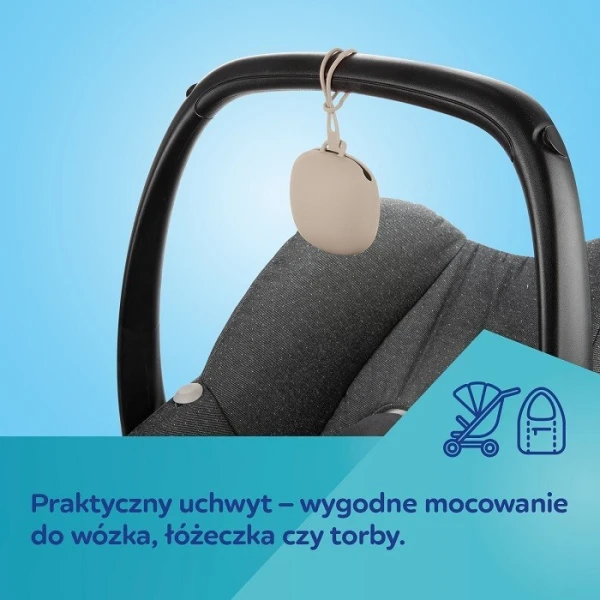 Canpol, silikonowe etui na smoczki, szare, 51/402, 1 sztuka 3