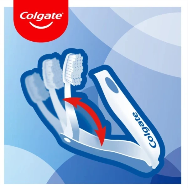 Colgate Travel, podróżna szczoteczka do zębów, miękka, 1 sztuka 3