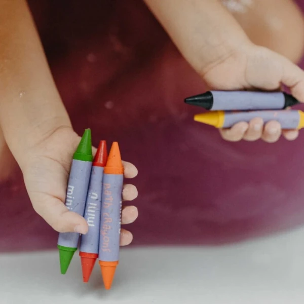 Mini U, Bath Crayons, kolorowe kredki do kąpieli, dla dzieci powyżej 3 roku życia, 5 sztuk 2
