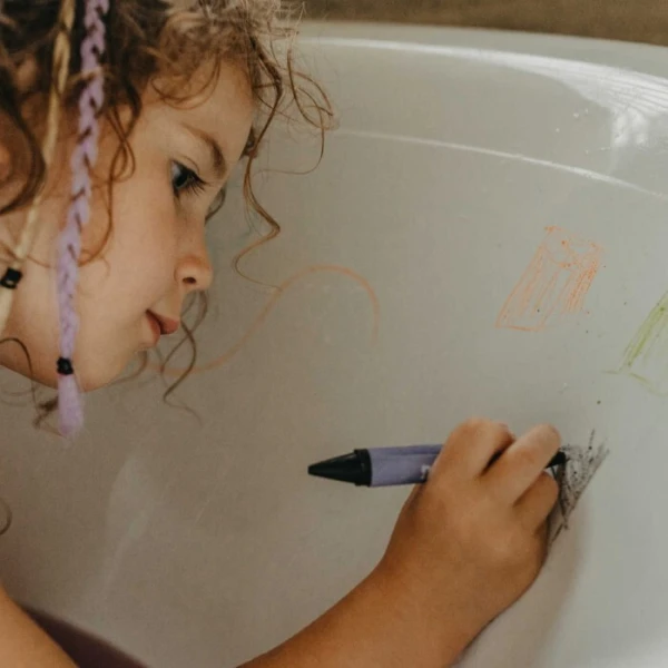 Mini U, Bath Crayons, kolorowe kredki do kąpieli, dla dzieci powyżej 3 roku życia, 5 sztuk 3