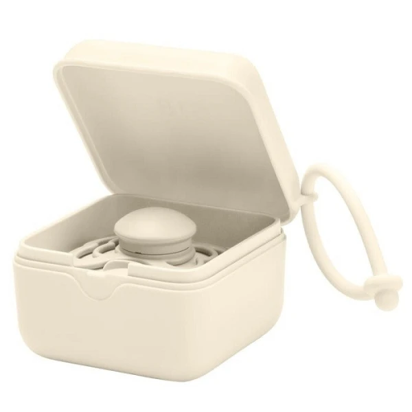 Bibs Pacifier Box 2w1, etui do smoczków i pojemnik do sterylizacji smoczków, ivory, 1 sztuka 3