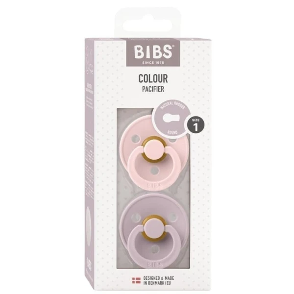 Bibs Colour, smoczek uspokajający, kauczuk, blossom&dusky lilac, rozmiar S, od urodzenia, 2 sztuki 5