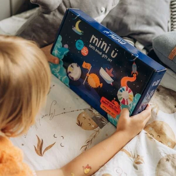 Mini U, podniebny zestaw kuli do kąpieli, dla dzieci powyżej 3 roku życia, 4 x 130g 2