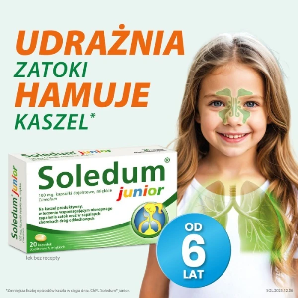 Soledum Junior 100mg, 20 kapsułek dojelitowych 5